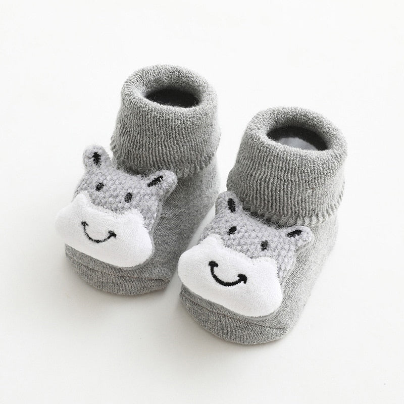 Cartoon Animals Newborn Baby Socks - The Lovely Babies