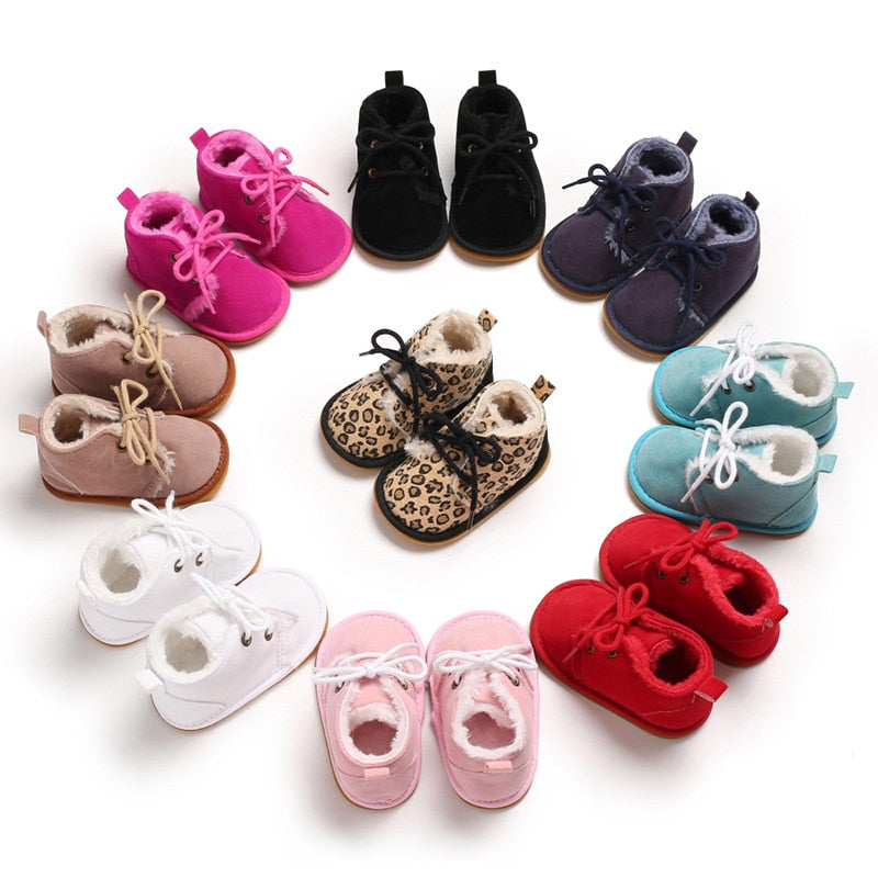 Toddler Girl Snow Boots Shoes - The Lovely Babies