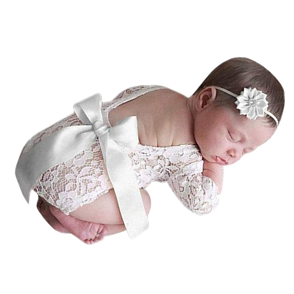 Photography Props Baby Lace Romper - The Lovely Babies