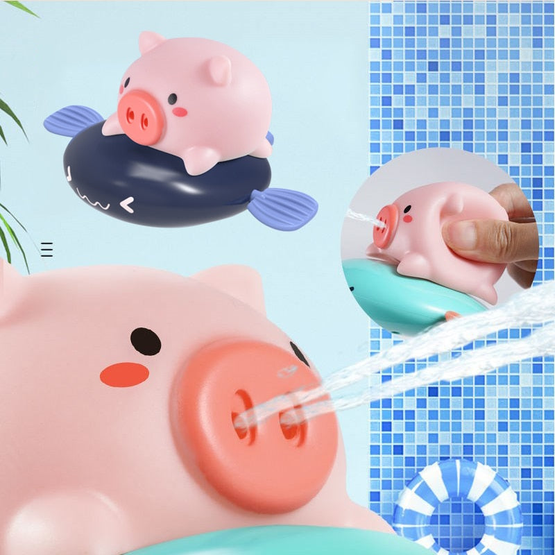 Cartoon Animal Pull the Bath Toy - The Lovely Babies