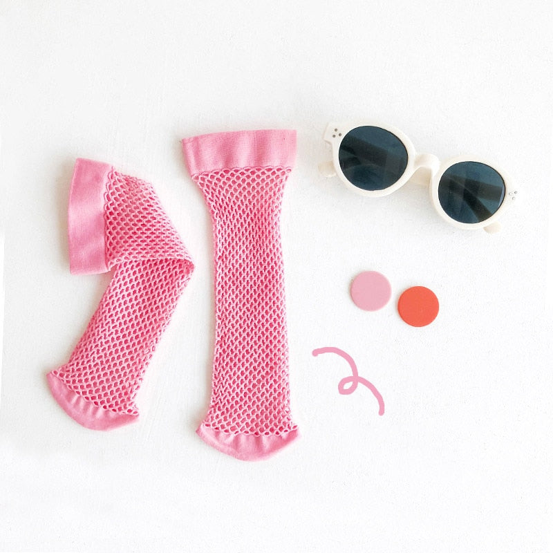 Fashion Baby Girl Mesh Socks With Big Bow - The Lovely Babies