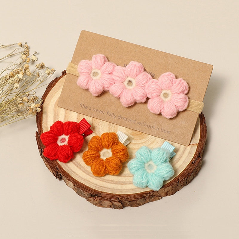 Baby Headband Handmade Crochet Flower - The Lovely Babies