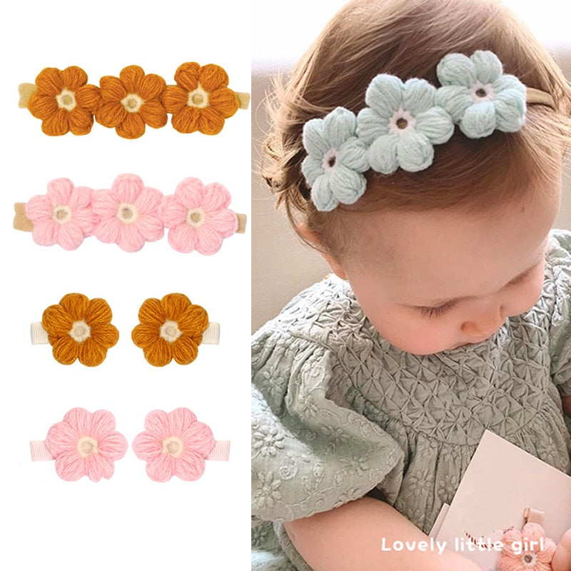 Baby Headband Handmade Crochet Flower - The Lovely Babies