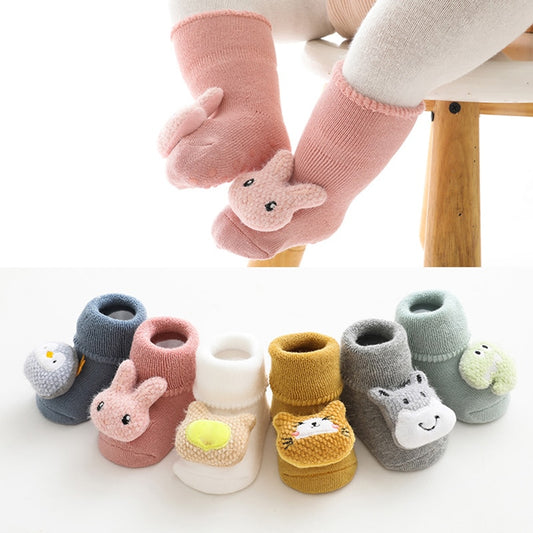 Cartoon Animals Newborn Baby Socks - The Lovely Babies