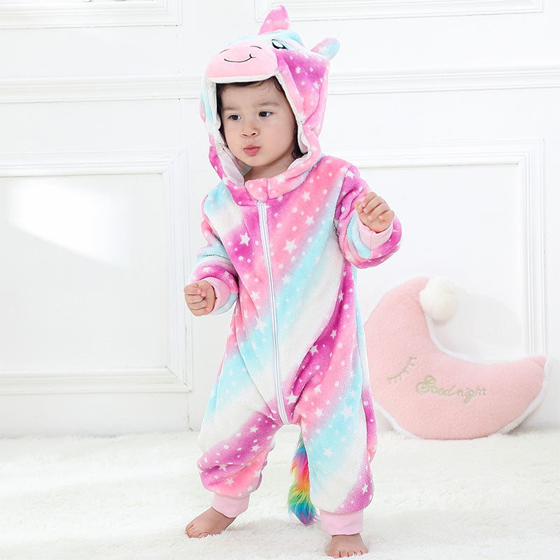 Baby Rompers Winter Kigurumi Lion Costume - The Lovely Babies