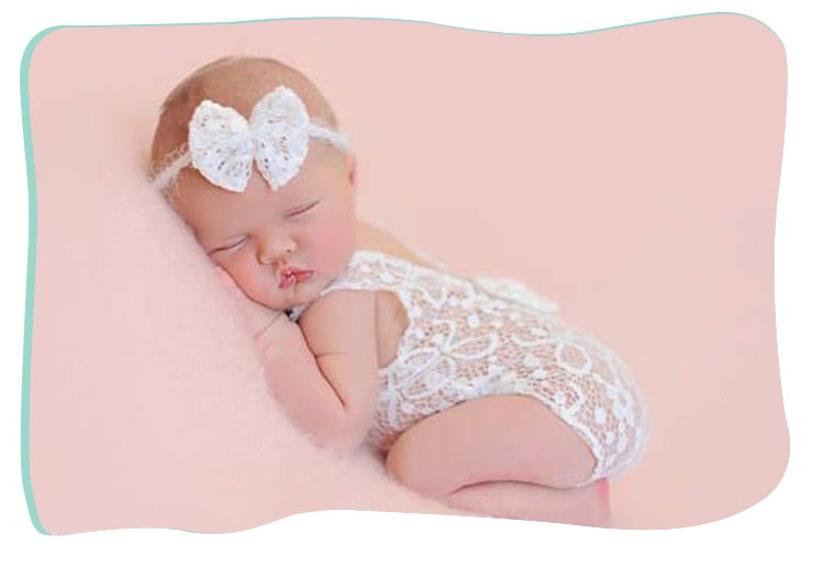 Photography Props Baby Lace Romper - The Lovely Babies