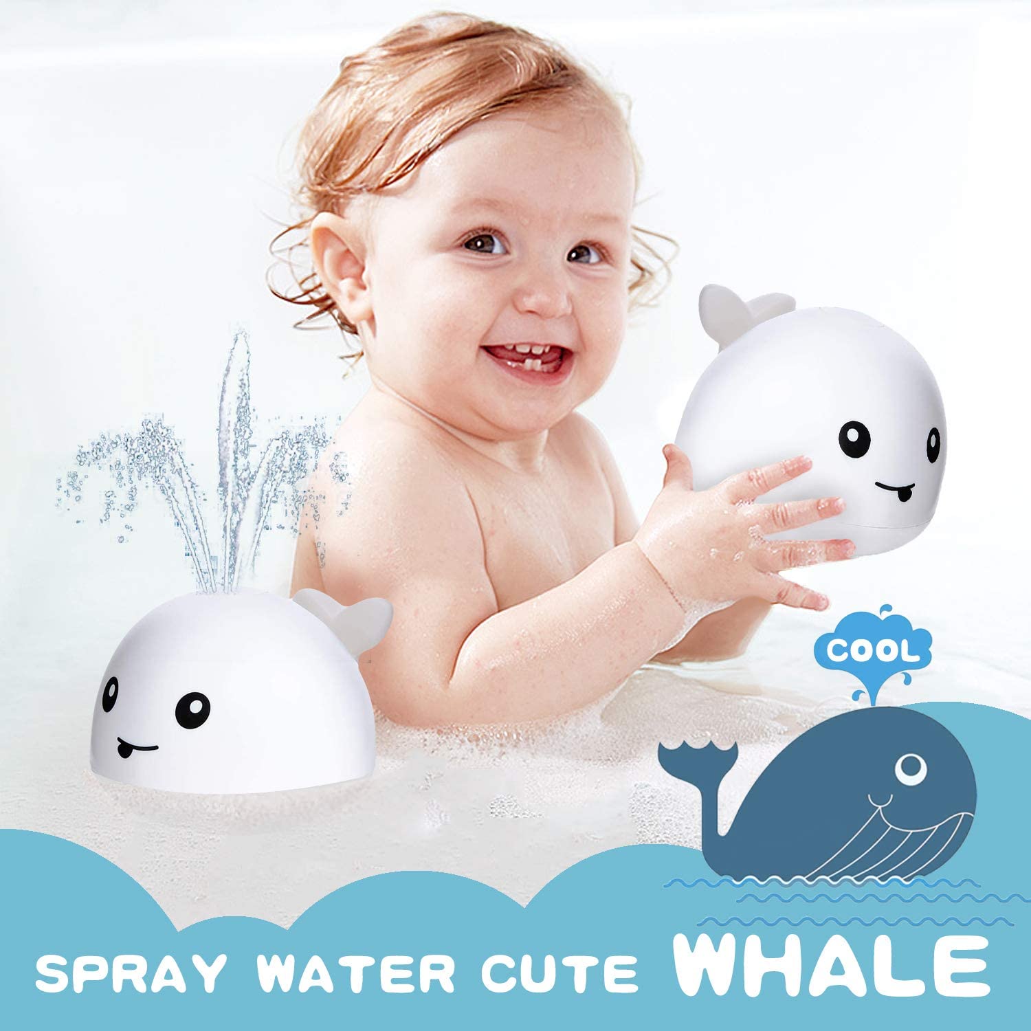 Whale Automatic Spray Water Bath Toy - The Lovely Babies