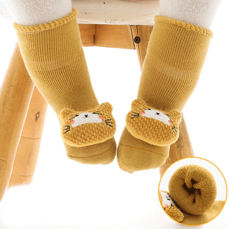 Cartoon Animals Newborn Baby Socks - The Lovely Babies