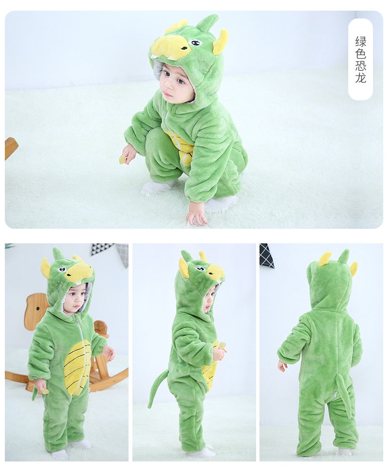 Baby Rompers Winter Kigurumi Lion Costume - The Lovely Babies