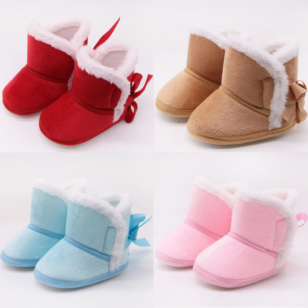 Newborn Snow Boots, Soft Sole - The Lovely Babies