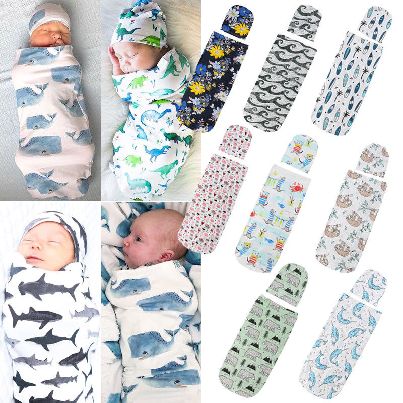 Sleeping Swaddle Muslin Wrap - The Lovely Babies