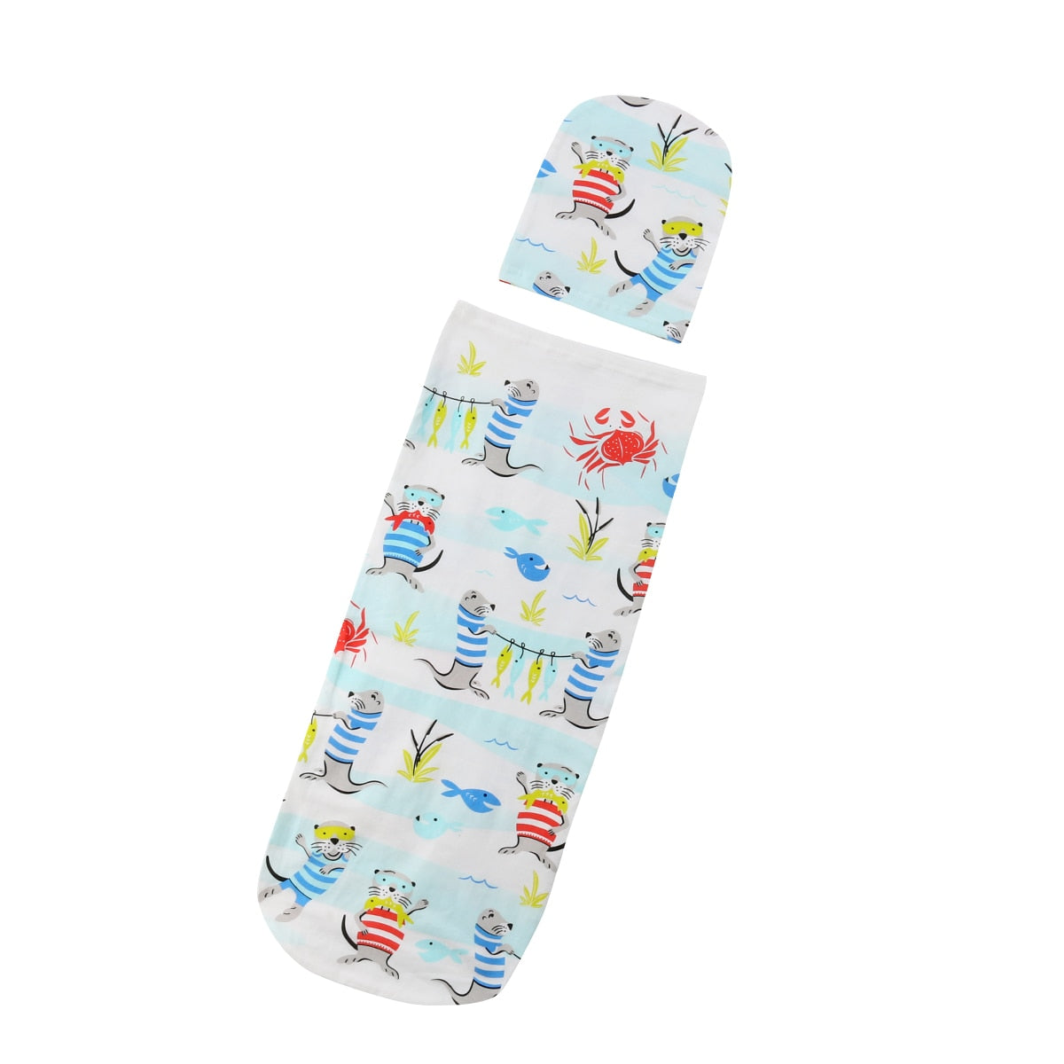 Sleeping Swaddle Muslin Wrap - The Lovely Babies