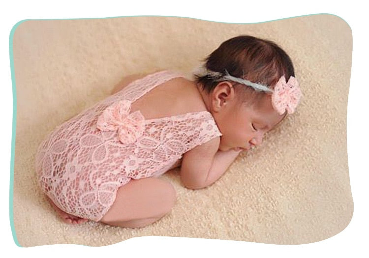 Photography Props Baby Lace Romper - The Lovely Babies