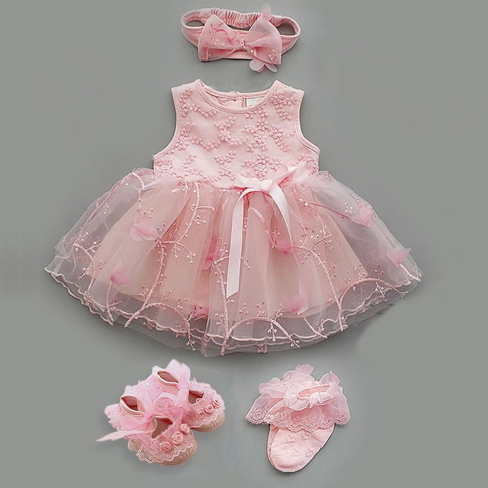 Christening Dress Newborn Baby Girl - The Lovely Babies