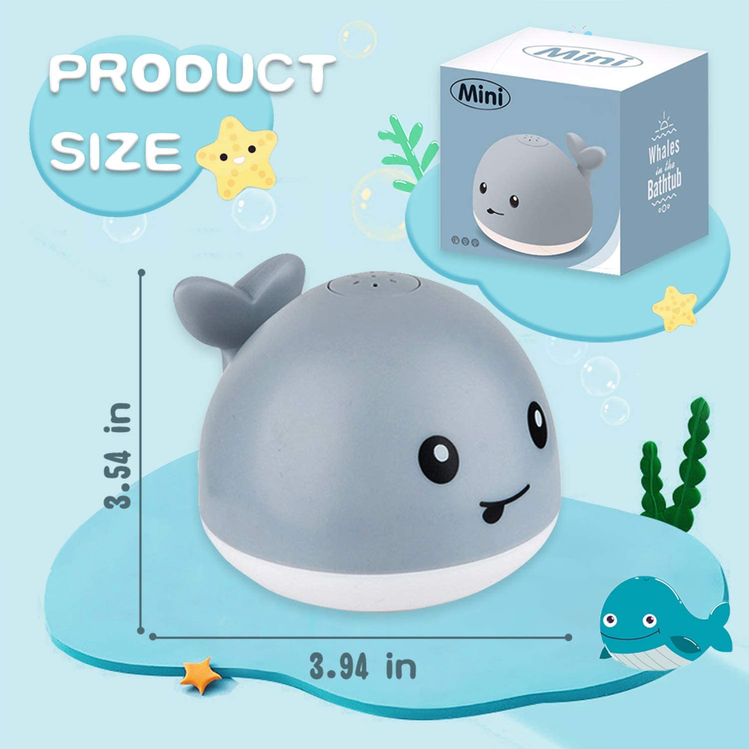 Whale Automatic Spray Water Bath Toy - The Lovely Babies