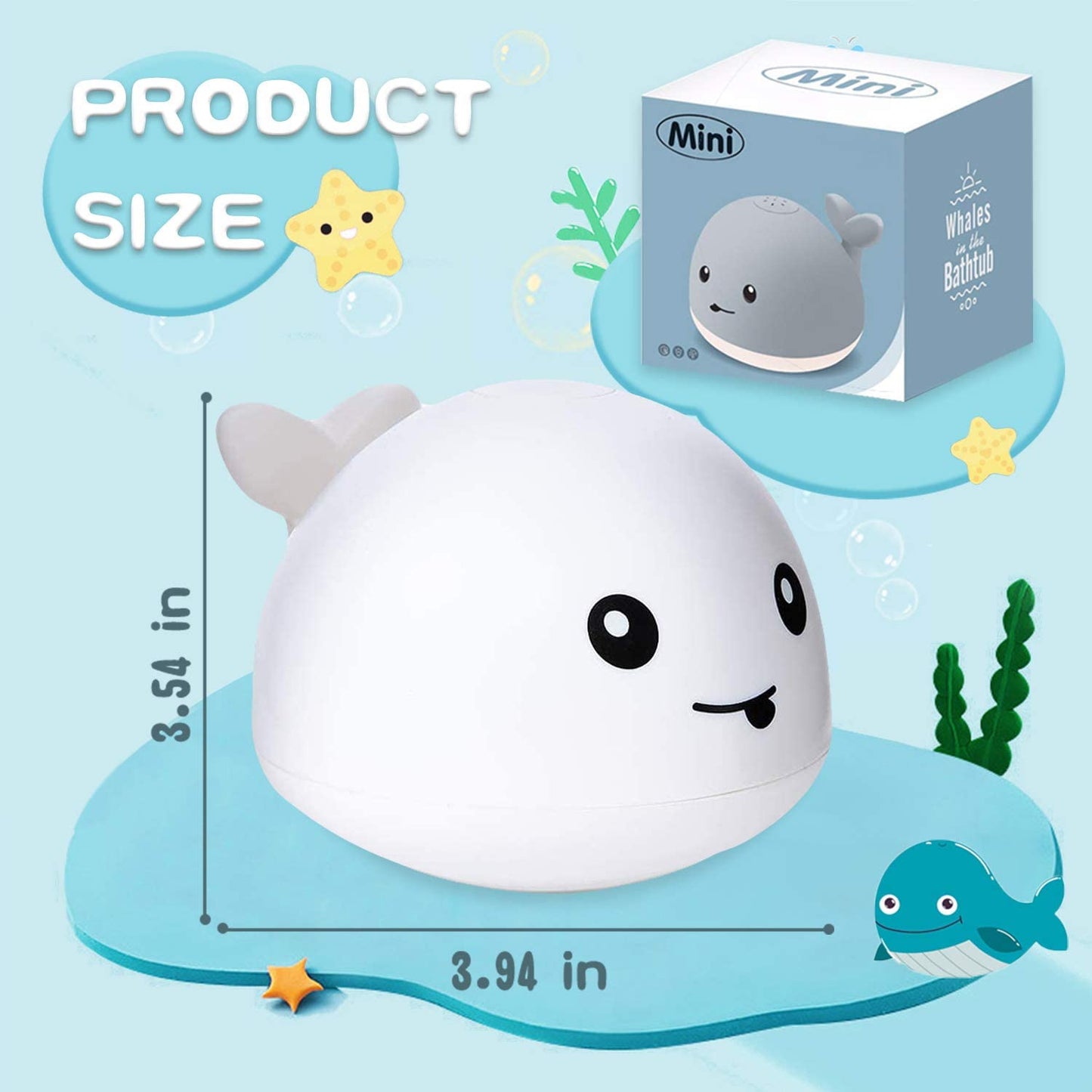 Whale Automatic Spray Water Bath Toy - The Lovely Babies