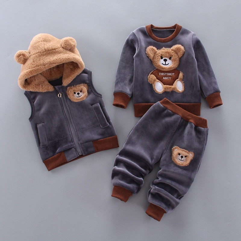 Boys Clothes Autumn Winter Warm Clothing Sets - The Lovely Babies