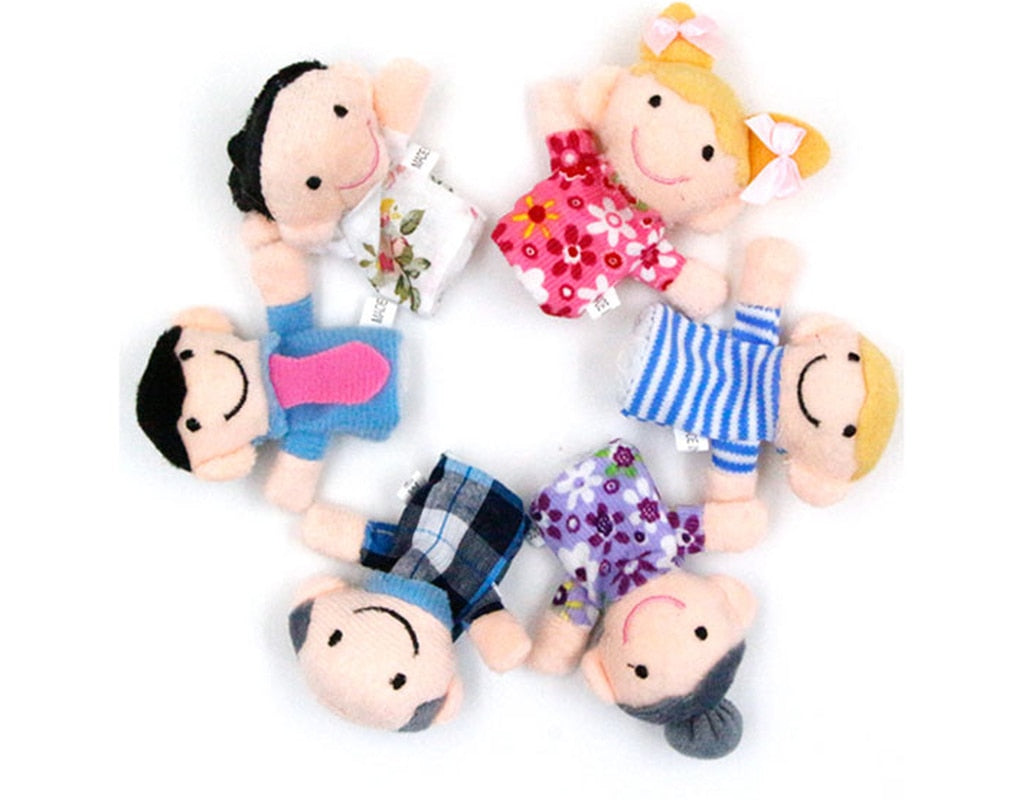 Finger Puppet Plush Toys Cartoon - The Lovely Babies