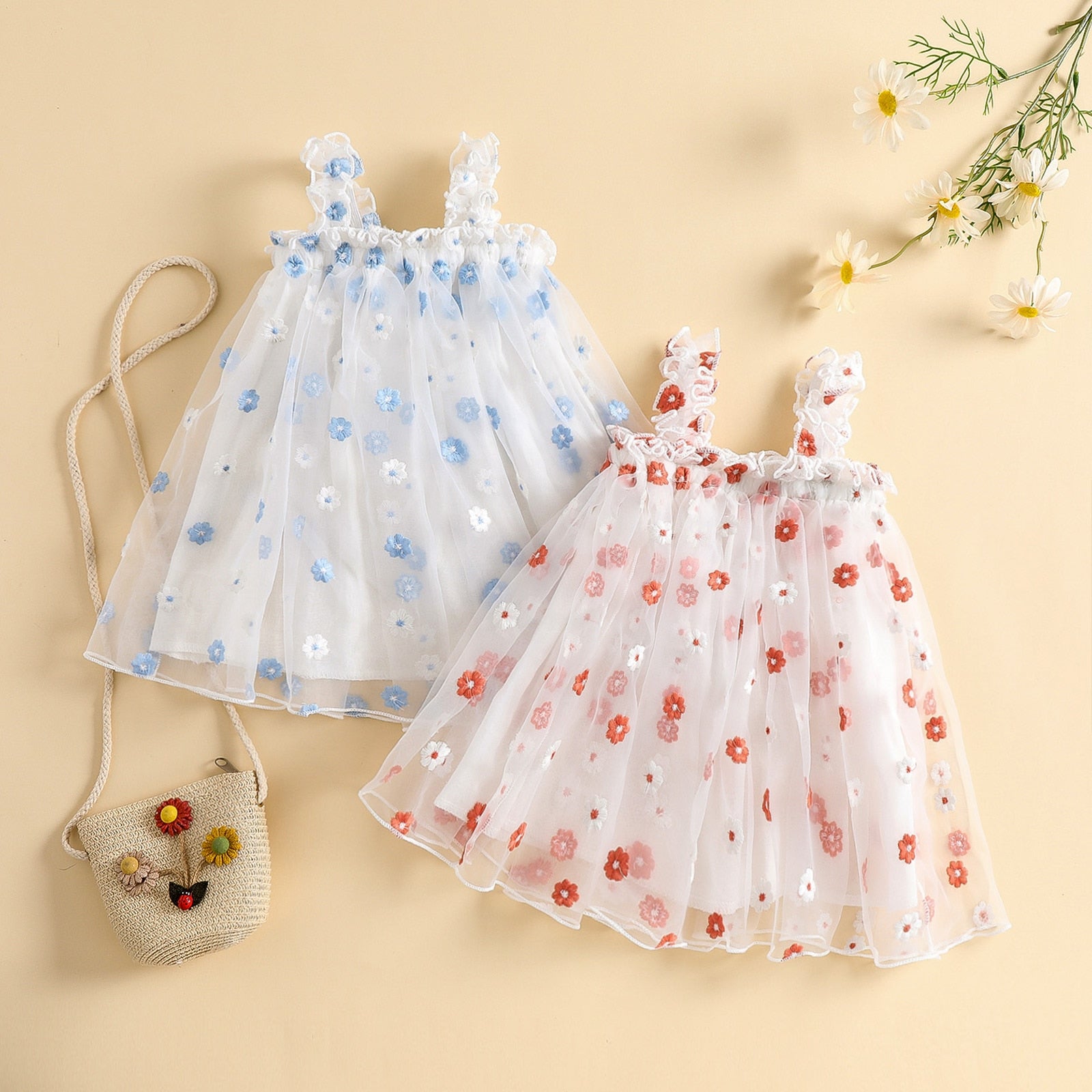 Baby Girls Dress Floral Print - The Lovely Babies