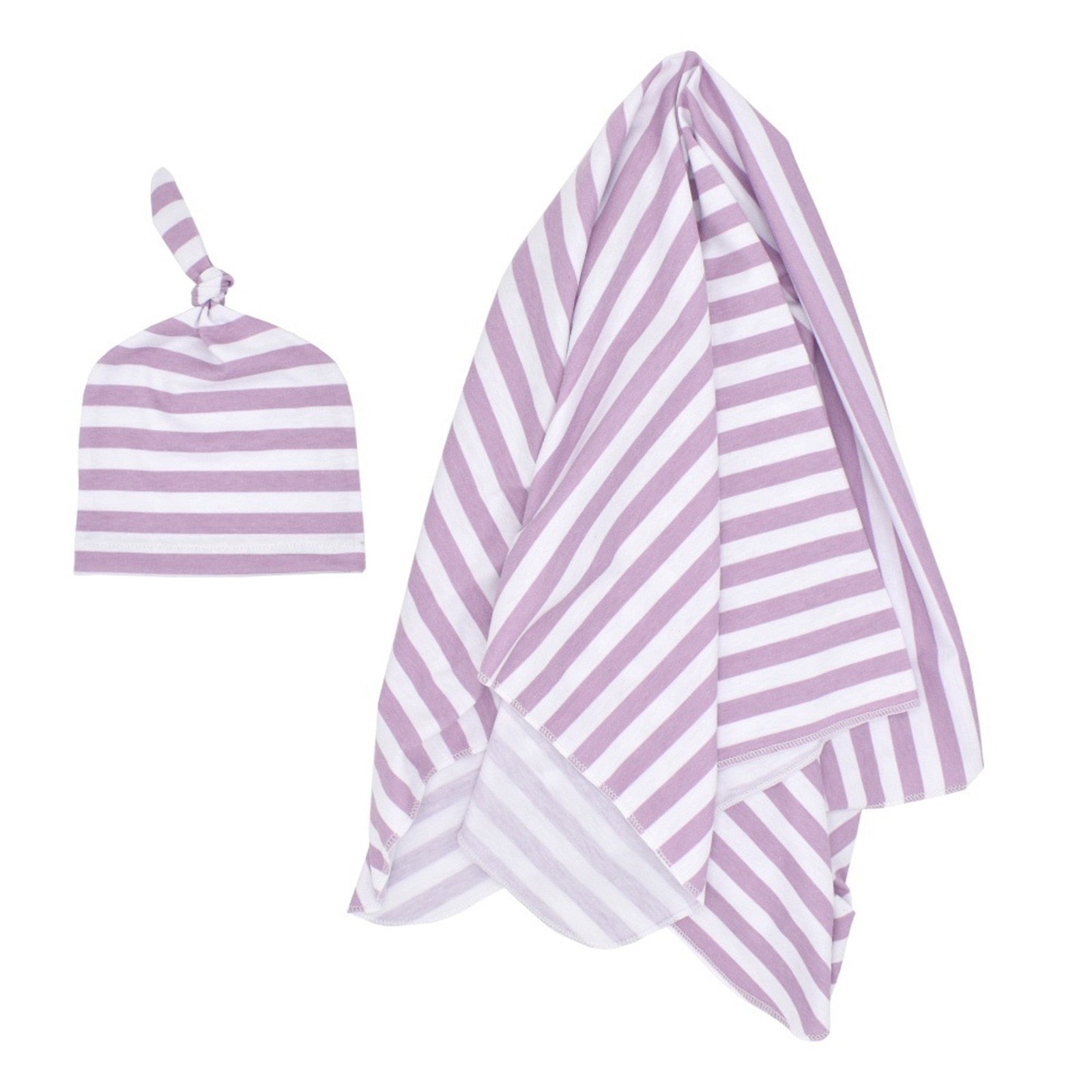 Soft Baby Swaddle Blankets Hat Set - The Lovely Babies