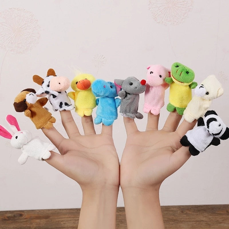 Finger Puppet Plush Toys Cartoon - The Lovely Babies