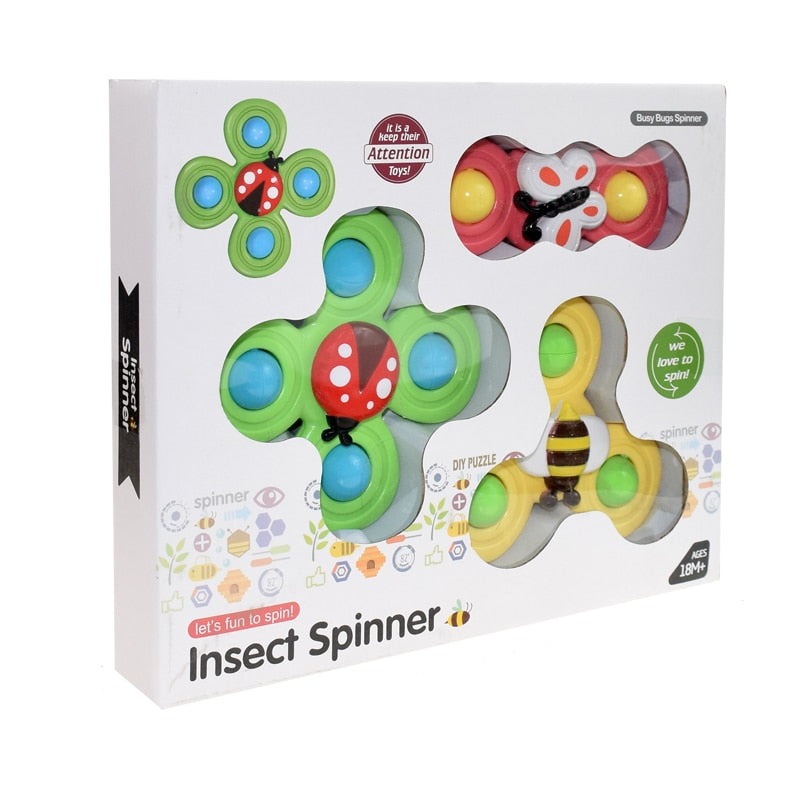 3pcs Baby Bathing Suction Cup Spinner - The Lovely Babies