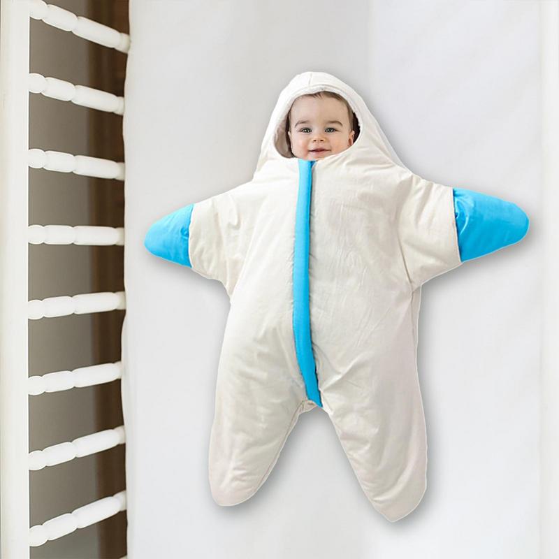 Baby Sleeping Bag Cute Starfish Hooded - The Lovely Babies