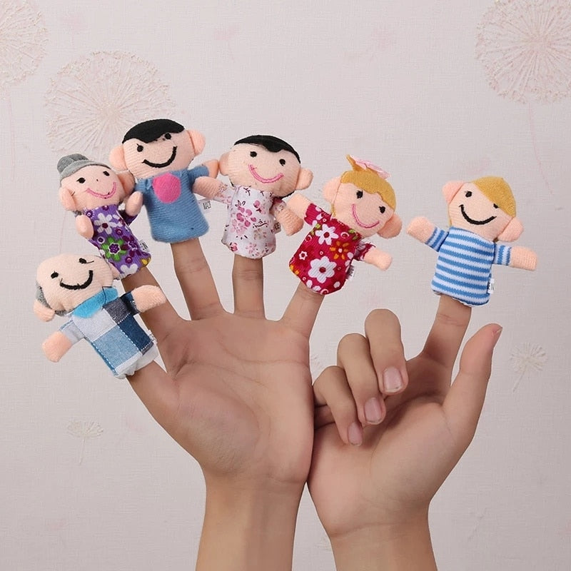 Finger Puppet Plush Toys Cartoon - The Lovely Babies