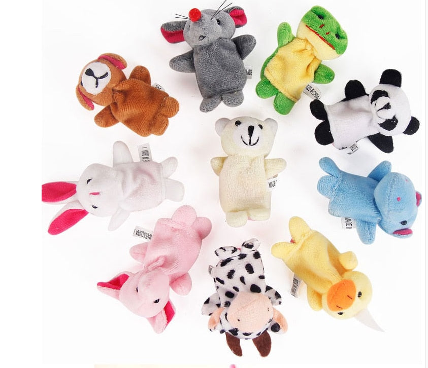 Finger Puppet Plush Toys Cartoon - The Lovely Babies