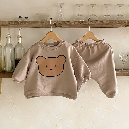 Solid Color Clothes Set Long Sleeve - The Lovely Babies