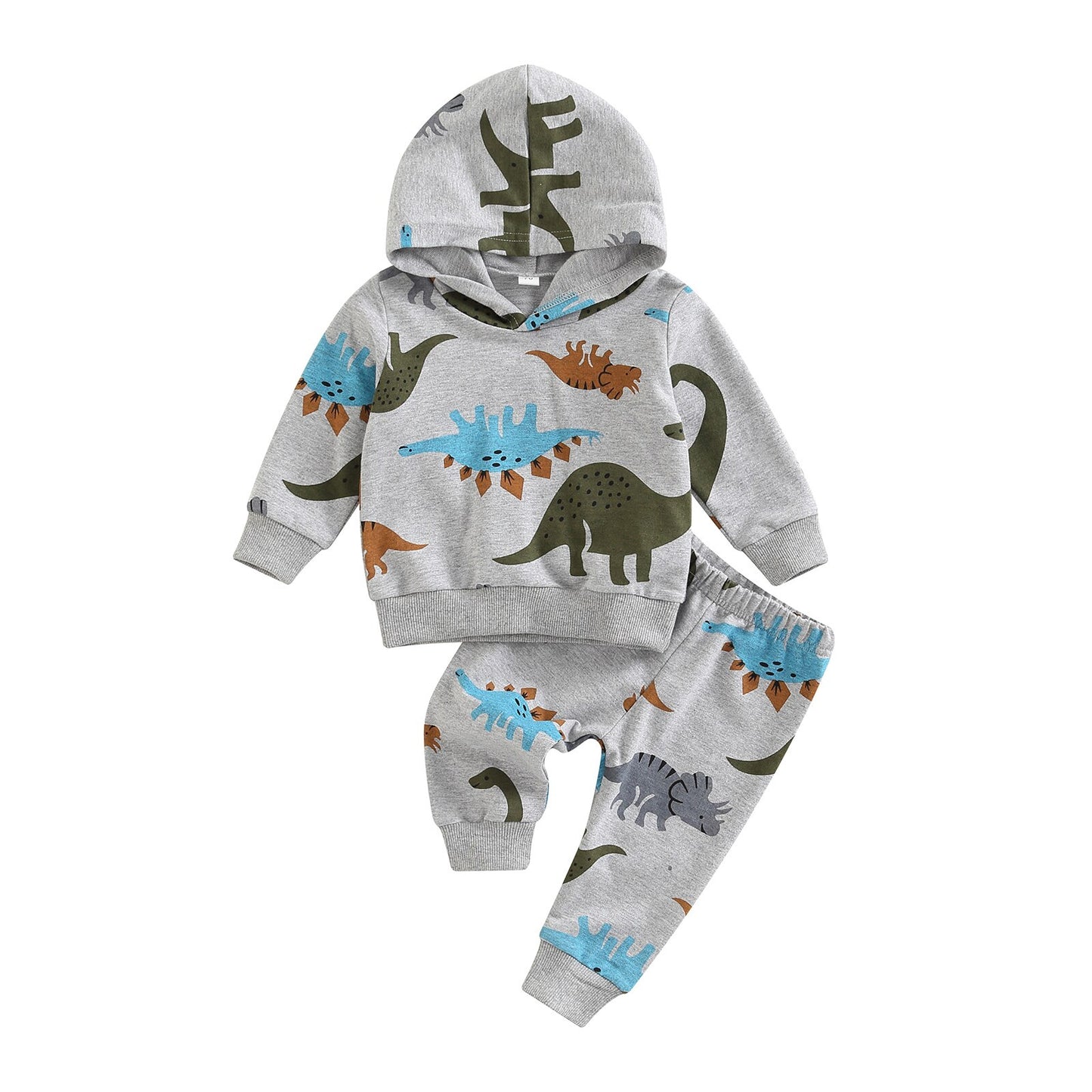 Cartoon Print Long Sleeve Hooded - The Lovely Babies