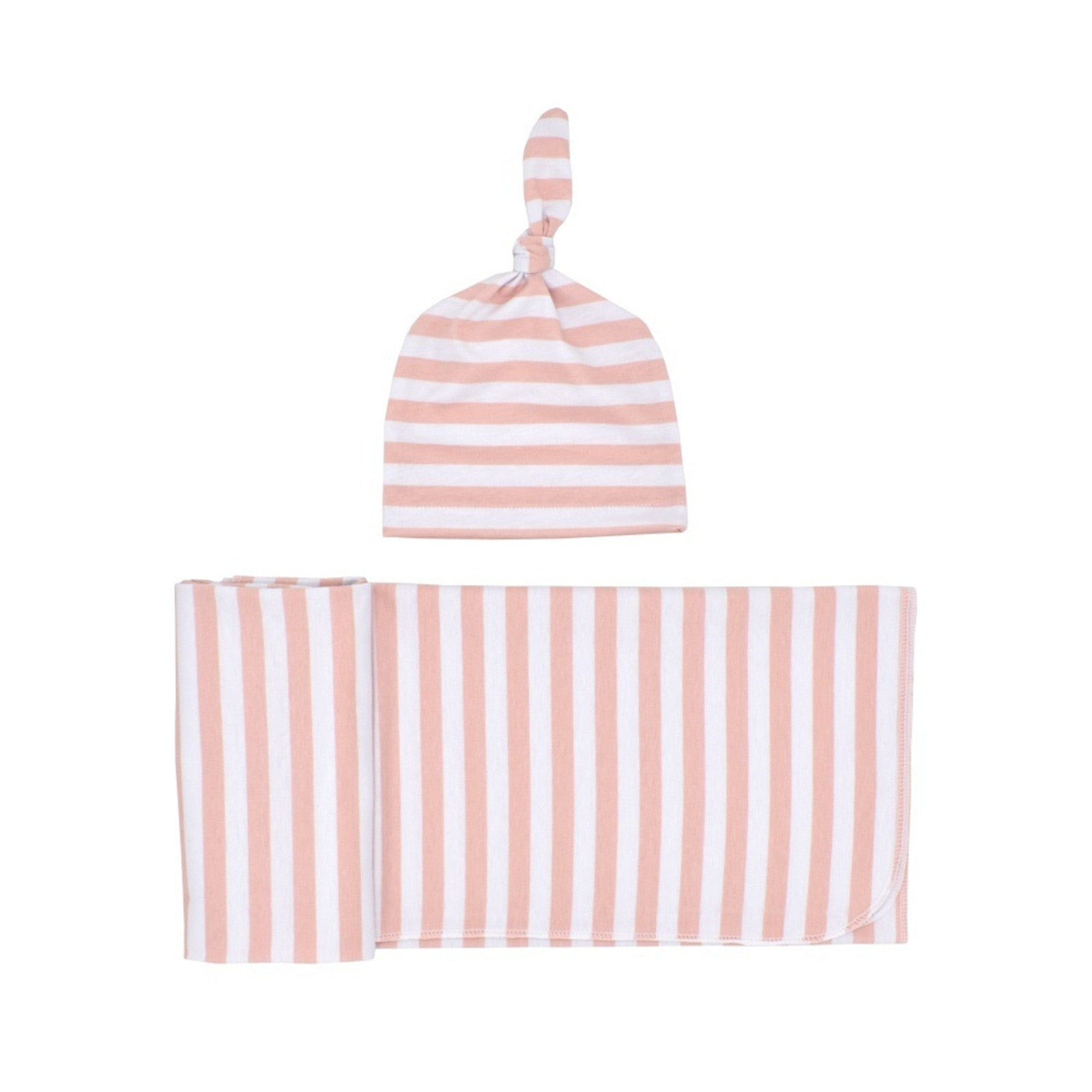 Soft Baby Swaddle Blankets Hat Set - The Lovely Babies