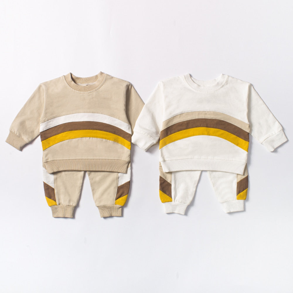 Baby Multi Color Stitched Long Sleeve Sweatshirts - The Lovely Babies