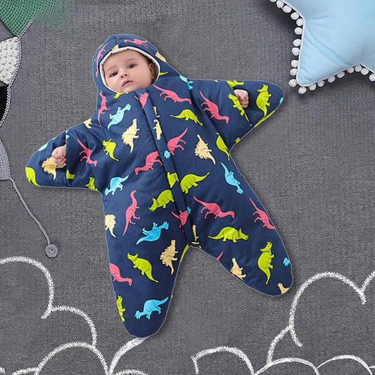 Baby Sleeping Bag Cute Starfish Hooded - The Lovely Babies