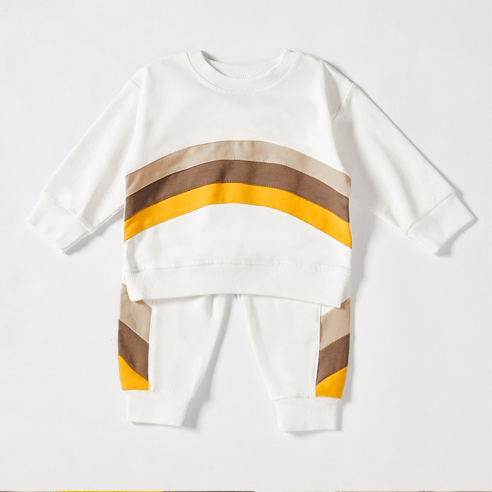 Baby Multi Color Stitched Long Sleeve Sweatshirts - The Lovely Babies