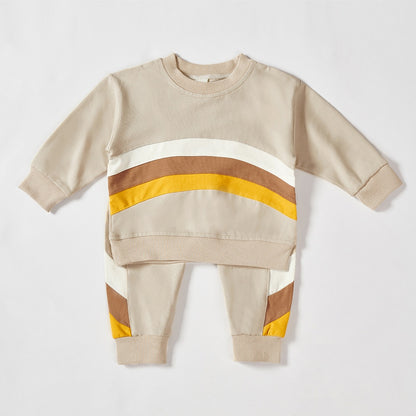 Baby Multi Color Stitched Long Sleeve Sweatshirts - The Lovely Babies