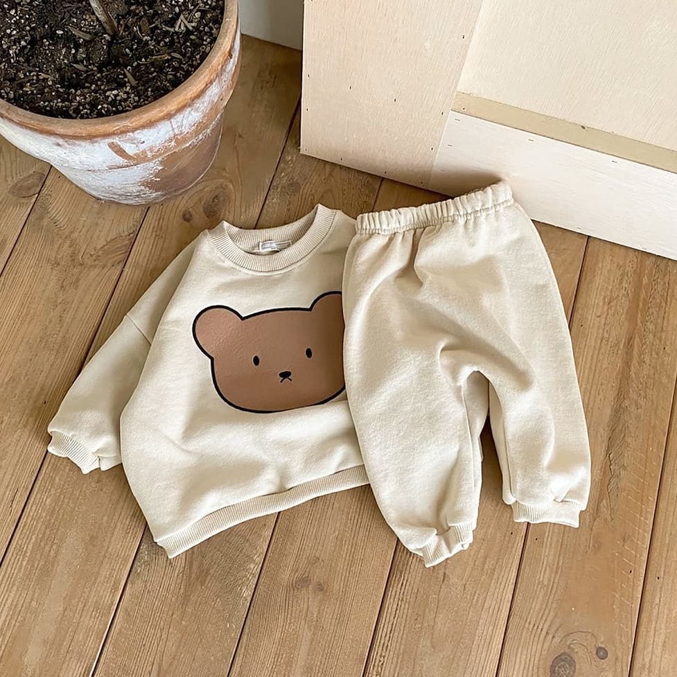 Solid Color Clothes Set Long Sleeve - The Lovely Babies