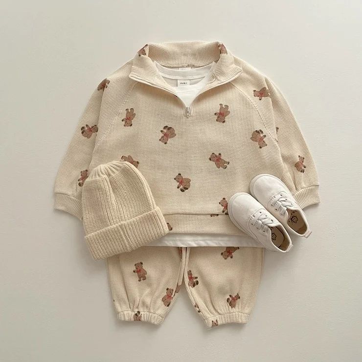 Solid Color Clothes Set Long Sleeve - The Lovely Babies