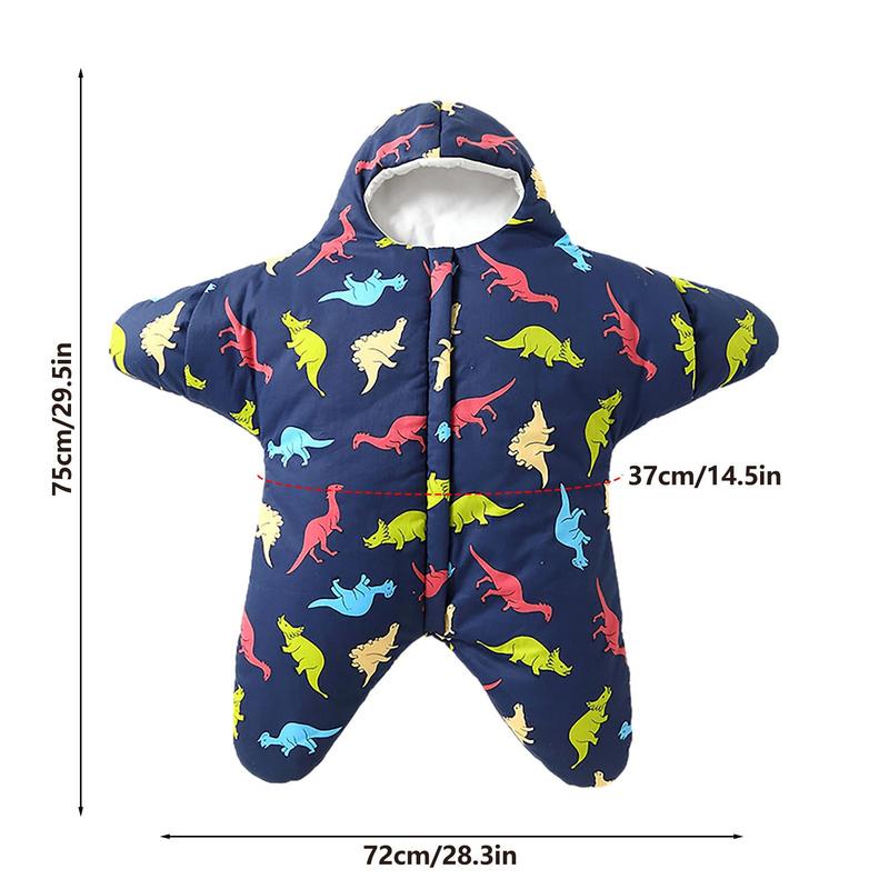 Baby Sleeping Bag Cute Starfish Hooded - The Lovely Babies