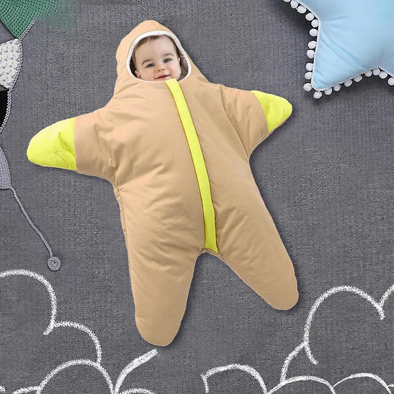 Baby Sleeping Bag Cute Starfish Hooded - The Lovely Babies