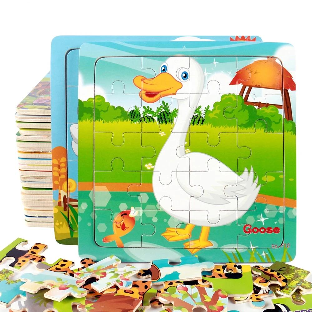 Educational Wooden Puzzle - The Lovely Babies