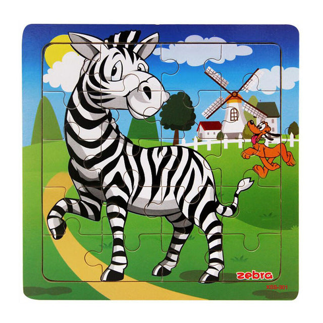 Educational Wooden Puzzle - The Lovely Babies