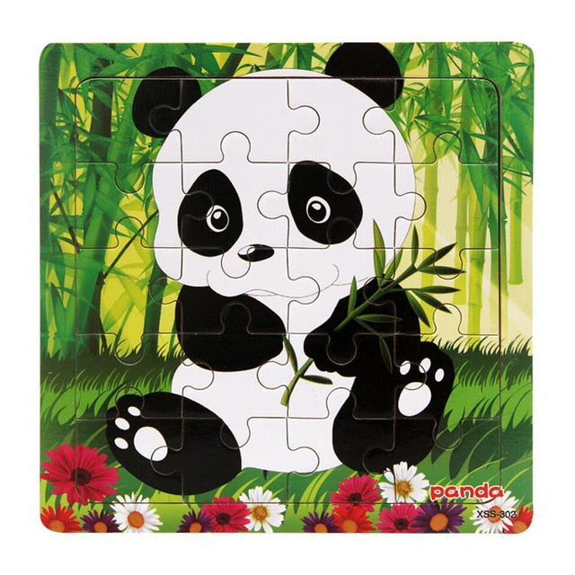 Educational Wooden Puzzle - The Lovely Babies