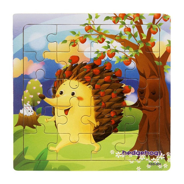 Educational Wooden Puzzle - The Lovely Babies