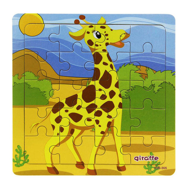 Educational Wooden Puzzle - The Lovely Babies