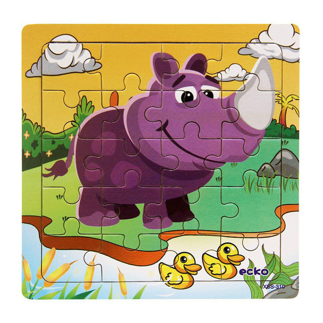 Educational Wooden Puzzle - The Lovely Babies