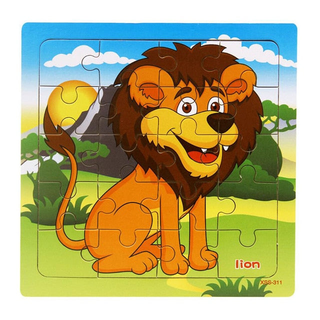 Educational Wooden Puzzle - The Lovely Babies